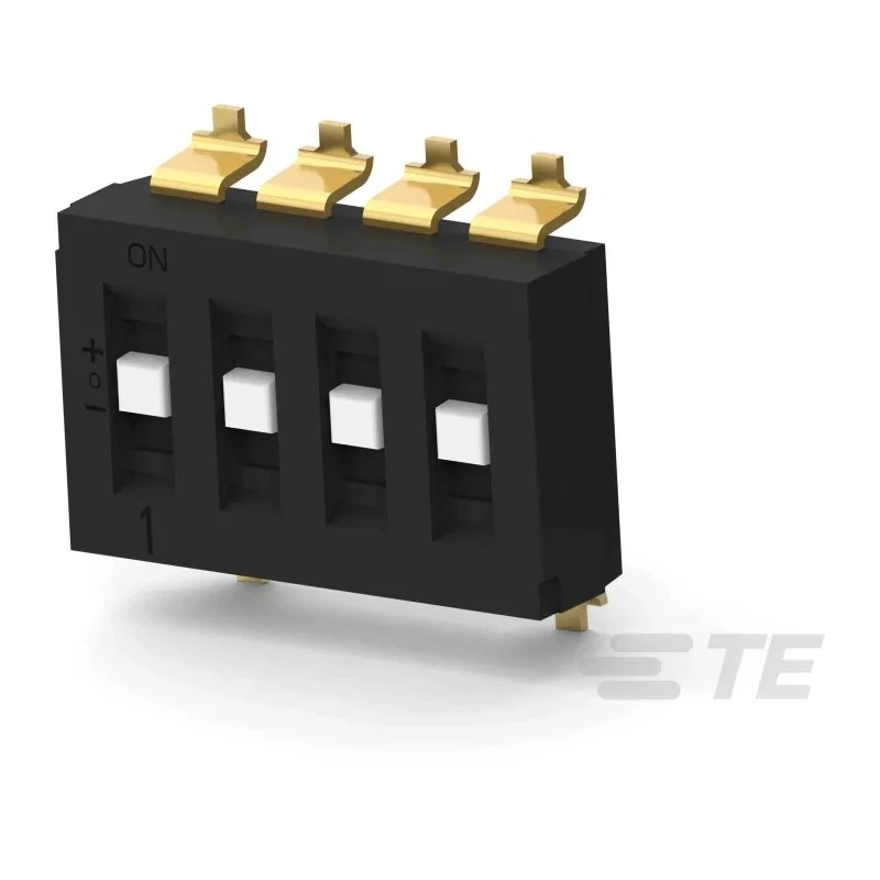 TE Connectivity Recessed Rotary Coded DIP Switch Surface Mount TDS04SGRSTR04