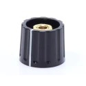 Elma Black Rotary Collet Knob for use with Rotary Switch 021-4520