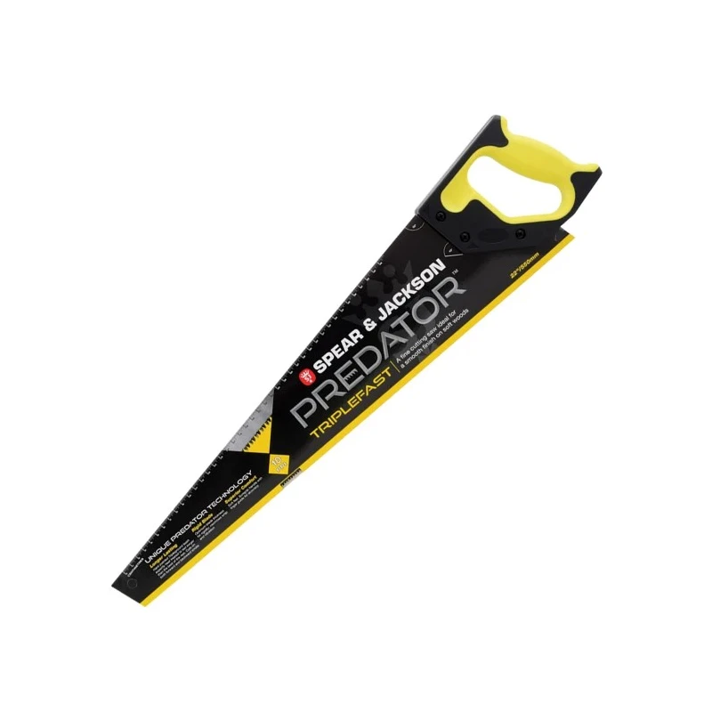 Spear & Jackson 560 mm Hacksaw, 10 TPI, Carbon Steel Blade, High Impact Polystyrene Handle B98TRIPLE