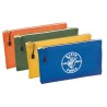 Klein Tools Canvas 1 Pocket Tool Pouch Zipper Bag with Snap Loop Attachment 5140