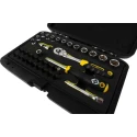 CK 36-Piece 1/4 inch Standard Socket Set Heavy Duty Chrome Vanadium Satin Chrome Finish T4660