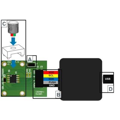 ams OSRAM Position Sensor Evaluation Kit AS5601-SO_EK_ST for AS5601 Sensor AS5601-SO_EK_ST