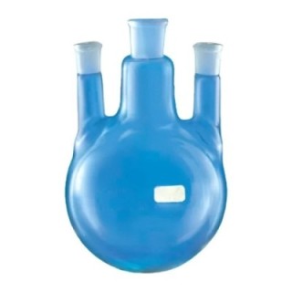 Round Bottom Flask Three Neck Side Necks At Parallel for lab image-1