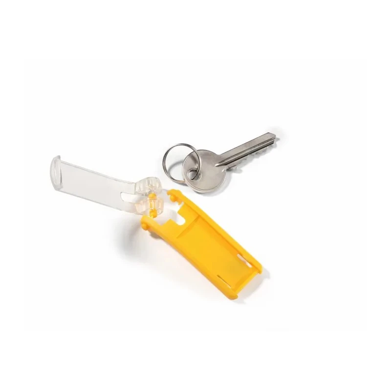 Durable Plastic Key Tag with Easy-Open Label Holder 6 Pack 195700