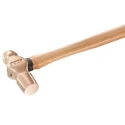 Facom Beryllium Copper Alloy Head Ball-Pein Hammer with Wood Handle, 680 g, Non-Sparking, 202H.1SR
