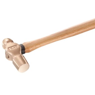 Facom Beryllium Copper Alloy Head Ball-Pein Hammer with Wood Handle, 680 g, Non-Sparking, 202H.1SR