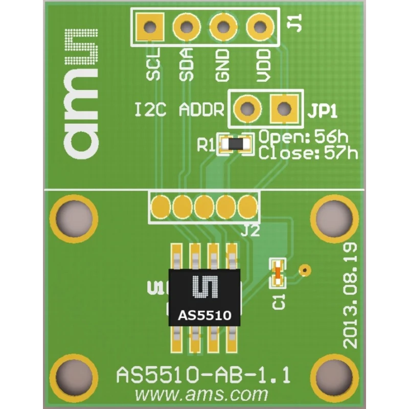 ams OSRAM Position Sensor Adapter Board for AS5510 Linear Encoder AS5510-SO_EK_AB