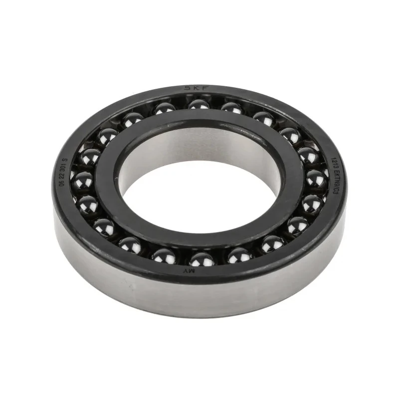 SKF Self-Aligning 2 Row Ball Bearing 65 mm ID x 120 mm OD, 23 mm Race Width, C3 Clearance, Non-Metallic Cage 1213 EKTN9/C3