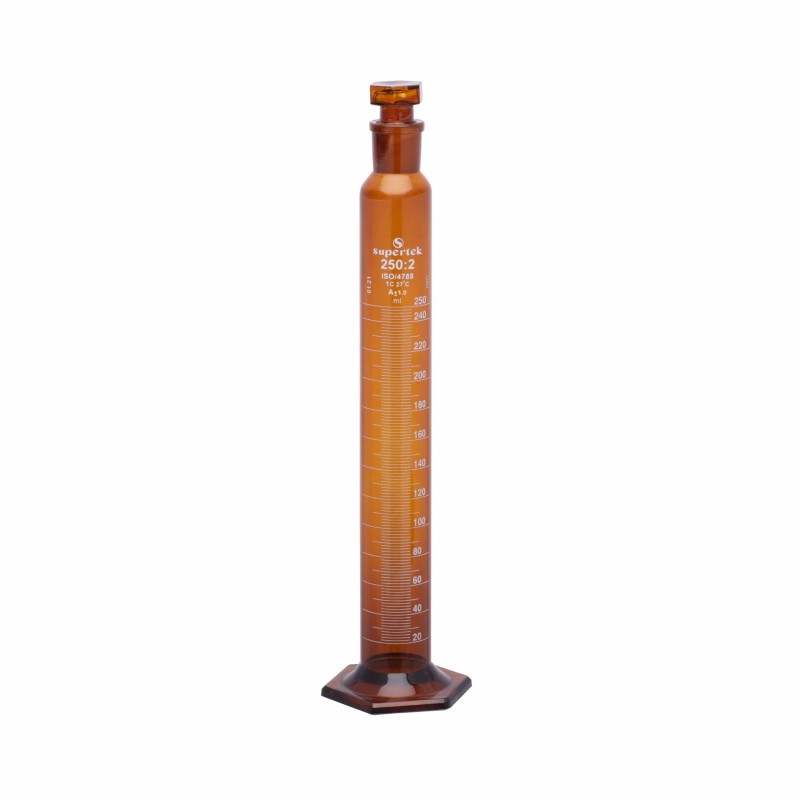 amber-colour-measuring-cylinder-with-interchangeable-stopper-8463