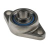 SKF Oval Flanged Ball Bearing Unit Stainless Steel 25 mm Inside Diameter 7.8 kN Static Load 11.9 kN Dynamic F2BSS 25M-YTPSS