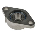 SKF Oval Flanged Ball Bearing Unit Stainless Steel 25 mm Inside Diameter 7.8 kN Static Load 11.9 kN Dynamic F2BSS 25M-YTPSS