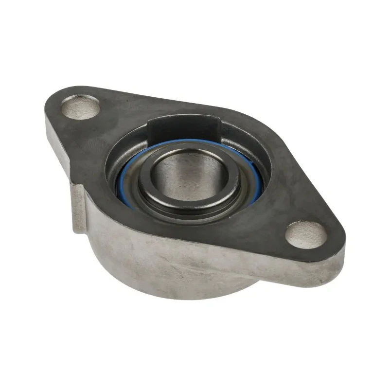 SKF Oval Flanged Ball Bearing Unit Stainless Steel 25 mm Inside Diameter 7.8 kN Static Load 11.9 kN Dynamic F2BSS 25M-YTPSS
