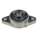 SKF Oval Flanged Ball Bearing Unit Stainless Steel 25 mm Inside Diameter 7.8 kN Static Load 11.9 kN Dynamic F2BSS 25M-YTPSS