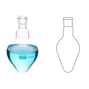 Flasks Pear Shaped Single Neck for lab image-1