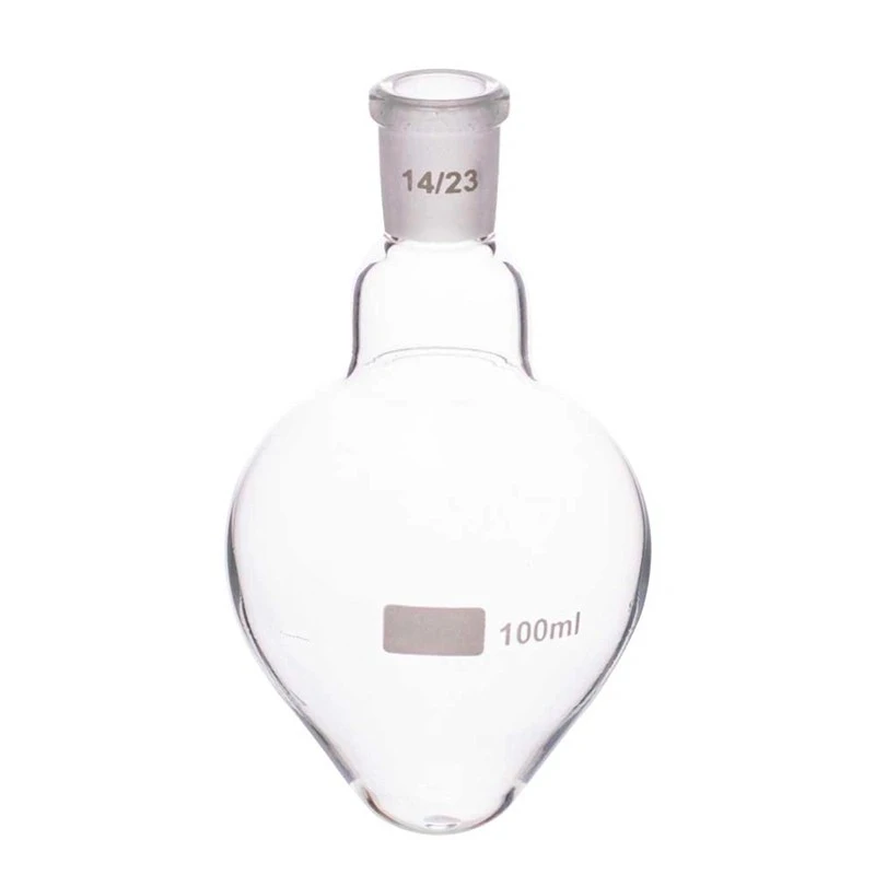  Flasks Pear Shaped Single Neck for lab image-2