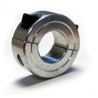 RS PRO Two Piece Steel Shaft Collar, Clamp Screw Fastening, 40mm Bore Diameter, 60mm Outer Diameter, 15mm Width 234-6968