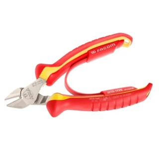 Facom VDE/1000V Approved Diagonal Side Cutter, 21.5mm Jaw Width, 145mm Overall Length 391A.14VE