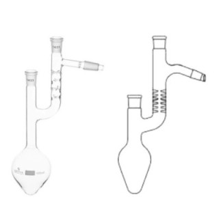 Flasks Pear Shaped Vigreux Claisen Type for lab image-1