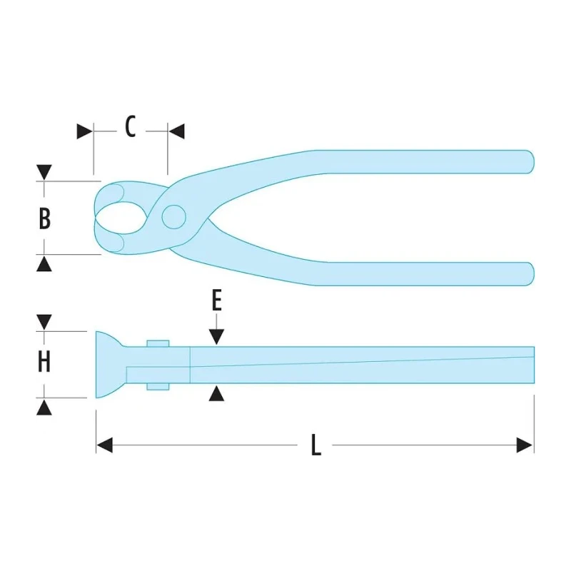 Facom Heavy Duty Pincers 280mm Overall Length Soft Wire Cutting Capacity 495A.28EL