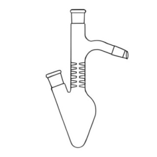 Flasks Pear Shaped Vigreux With Side Neck for lab image-1