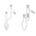 Flasks Claisen Pear Shaped for lab image-1