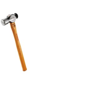 Facom Steel Head Ball-Pein Hammer with Hickory Wood Handle, 1.1kg Head Weight, 394mm Length 202H.2