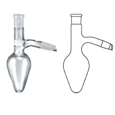 Flasks Distillation Pear Shaped for lab image-1