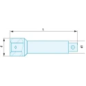Facom 12.7 mm Square Drive Copper Brazing Beryllium Copper Alloy Socket Extension Bar 100mm S.208SR