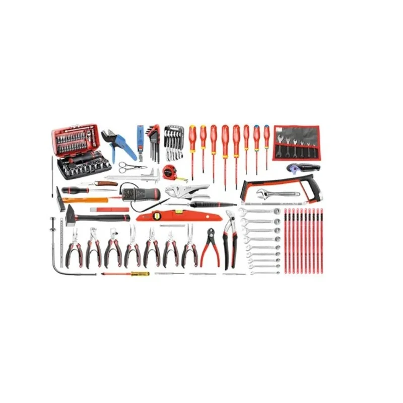 Facom 120 Piece Electrician Tool Kit CM.E18, Metric Tools, 12.33 kg, France