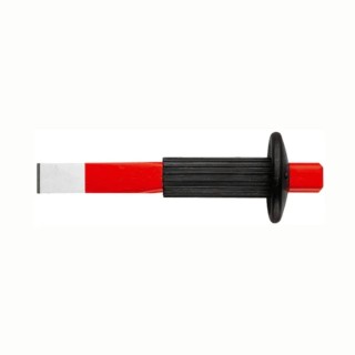 Facom Chrome Vanadium Steel Forged Steel Chisel with Guard, Blade Width 27 mm, Length 300 mm, Model 263.P30