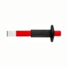 Facom Chrome Vanadium Steel Forged Steel Chisel with Guard, Blade Width 27 mm, Length 300 mm, Model 263.P30