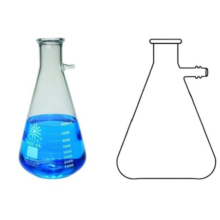 Flasks Filtering Heavywall Bolt Neck With Tubulation for lab image-1
