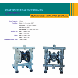 Antlia AOD 150 PTT - Pneumatic Double Diaphragm Pump