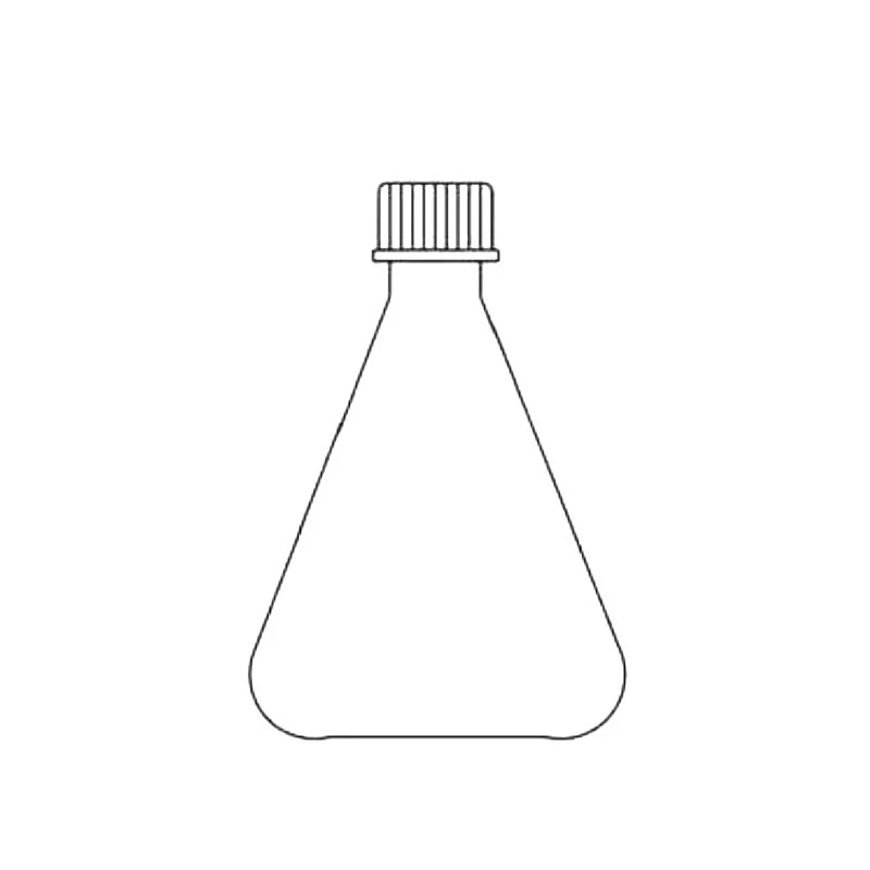  Flasks Conical With Screw Cap And Liner for lab image-2