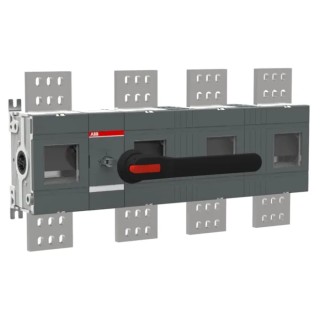 ABB 4-Pole Screw Mount Switch Disconnector OT Series, IP00, Black Handle 