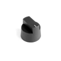 Bulgin Black Thermoplastic Rotary Switch Knob Shaft Size 6.4mm Length 22.6mm KX0608