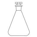 Flasks Conical With Interchangeable Stopper for lab image-1