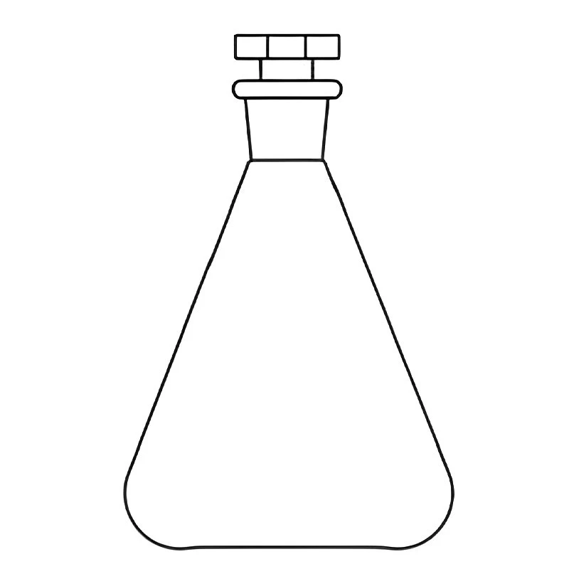 Flasks Conical With Interchangeable Stopper for lab image-1