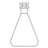 Flasks Conical With Interchangeable Stopper