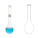 Flasks Kjeldhal Round Bottom Long Neck for lab image-1