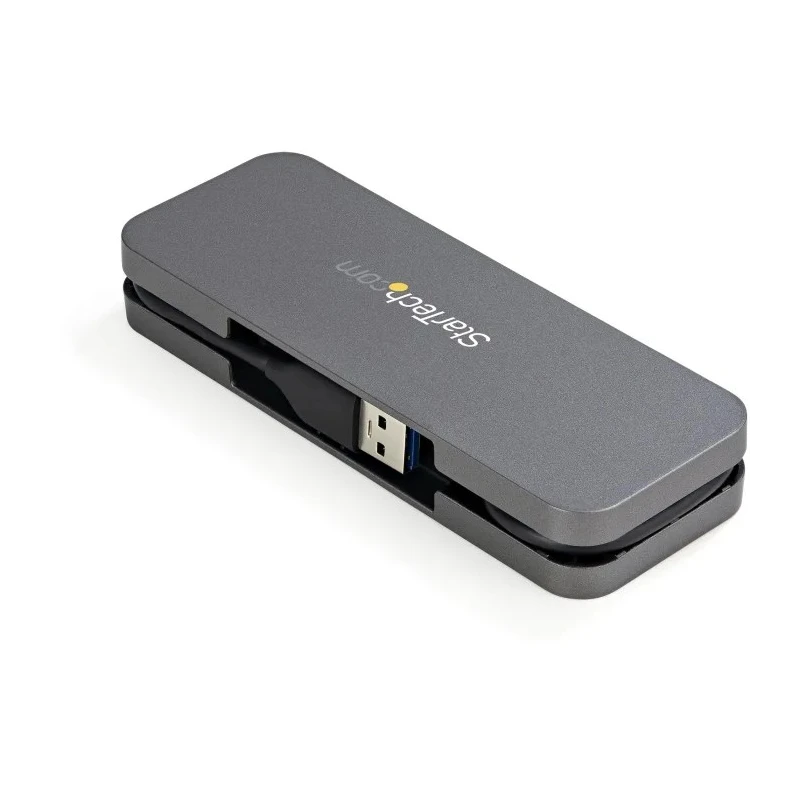 StarTech.com 4 Port USB 3.0 USB Hub USB Bus Powered Compact 135mm x 50mm x 20mm HB30AM4AB