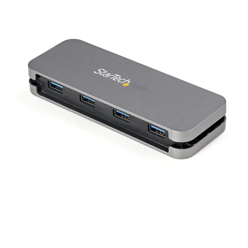 StarTech.com 4 Port USB 3.0 USB Hub USB Bus Powered Compact 135mm x 50mm x 20mm HB30AM4AB