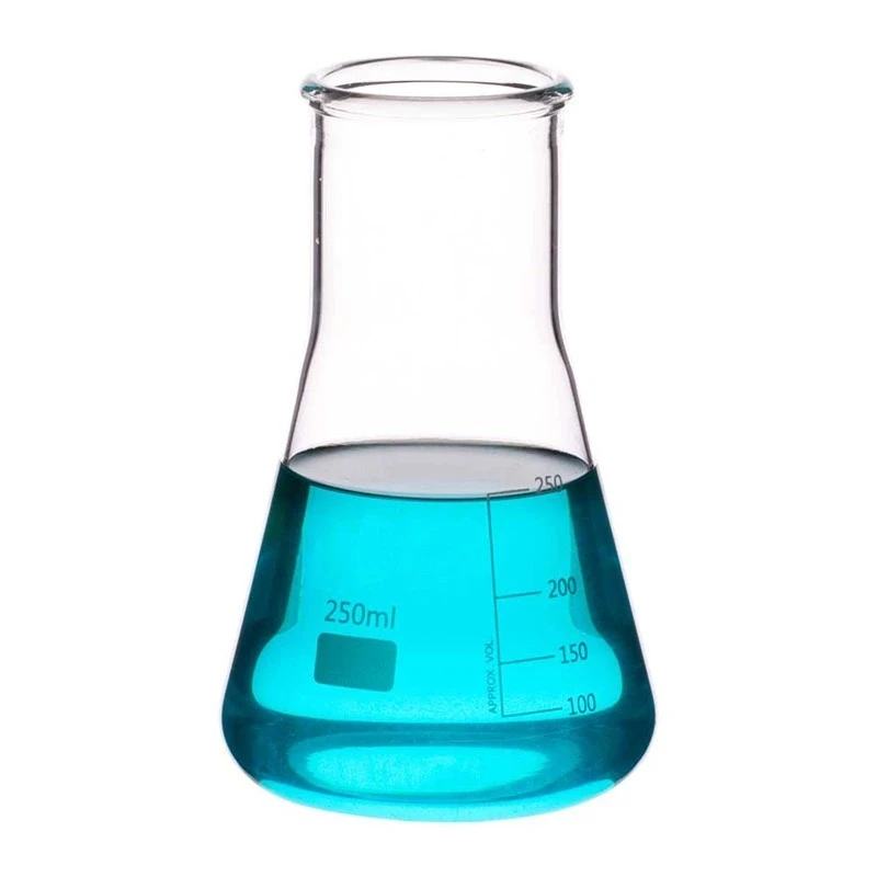  Flasks Erlenmeyer Conical Wide Mouth for lab image-2