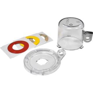 Brady Transparent 1-Lock Lockout Polycarbonate Push-button & Rotary Switch Lockouts 7 16MM CLEAR PUSH BUTTON LO W/ STD COVER