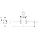 IKO Nippon Thompson Ball Spline Assembly, 8 mm Shaft Diameter, 150 mm Shaft Length LSAG8C1R150