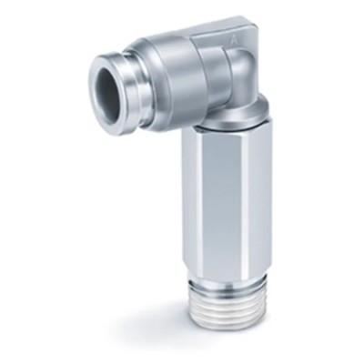 SMC Stainless Steel Pneumatic Fitting Extended Male Elbow Push In 8 mm KQB2