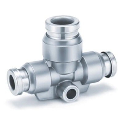 SMC Pneumatic Fitting Push-in Tube Connection Brass & Stainless Steel Electroless Nickel Plated Japan KQB2
