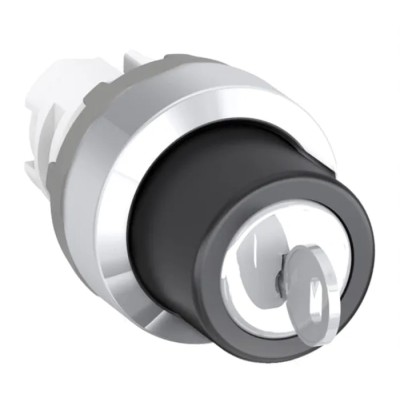 ABB 2-position Momentary Key Switch Head, Flat Key, 22.5 mm Cutout, IP66, Mechanical Life 0.5 Million Operations M2SSK3