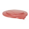 Vikan 12L Polypropylene Red Bucket Lid with Metal Detectable Additive 365x310x40mm 56954