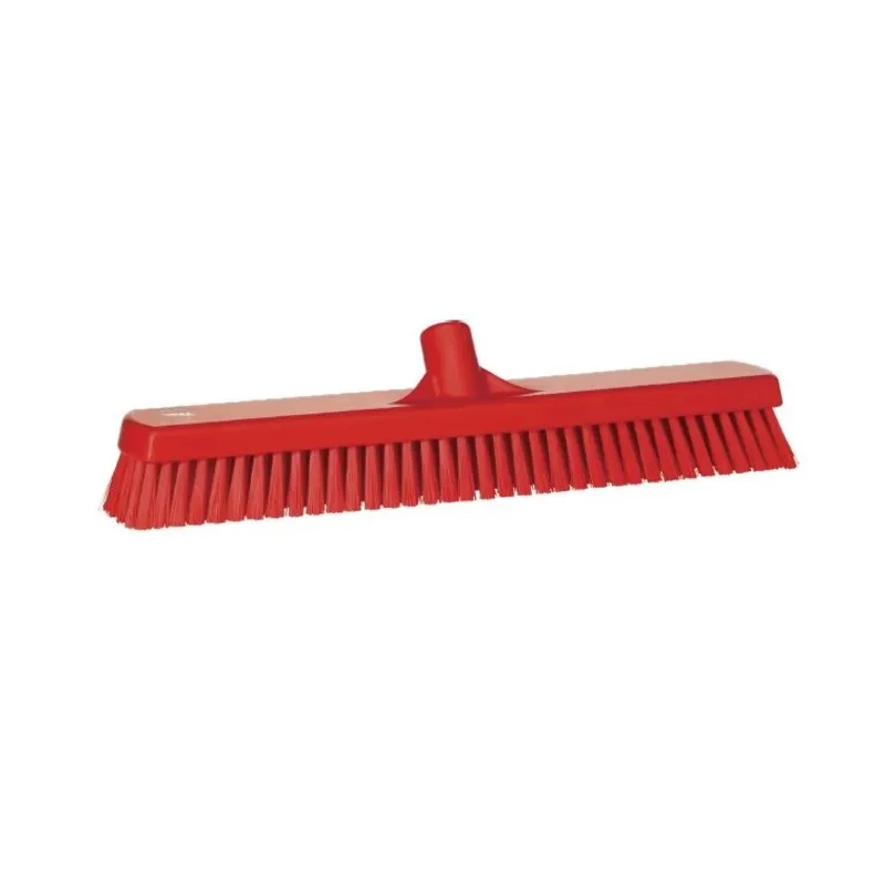Vikan Broom with Polypropylene Bristles, Hard Bristle, 470 x 80 x 115 mm, Red 70624